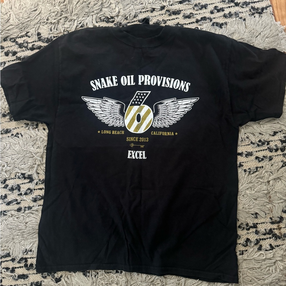 Snake oil Provisions tee shirt